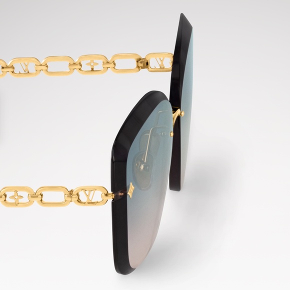 LV Jewel Round Cat Eye Sunglasses Blue main image 2